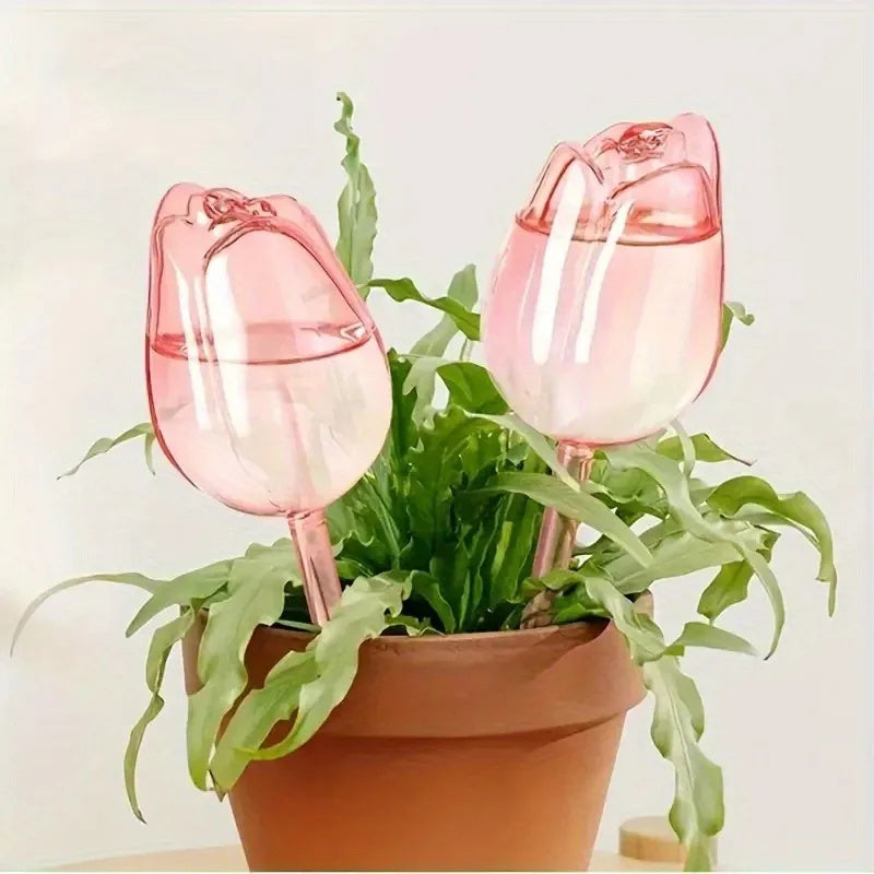Pink Tulip Plant Watering Balls Suitable For Indoor And Outdoor Plants