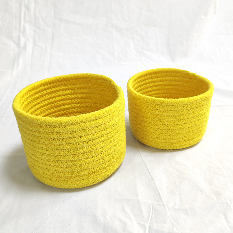 Desktop Storage Basket Hand-woven Without Handle