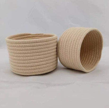 Desktop Storage Basket Hand-woven Without Handle
