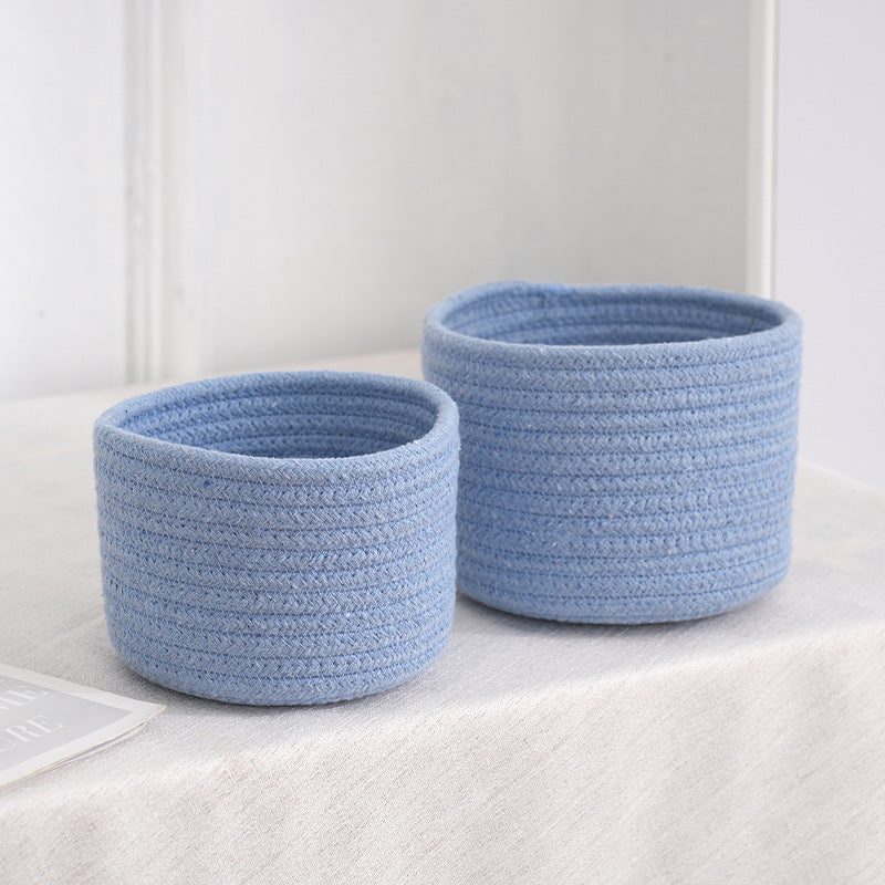 Desktop Storage Basket Hand-woven Without Handle