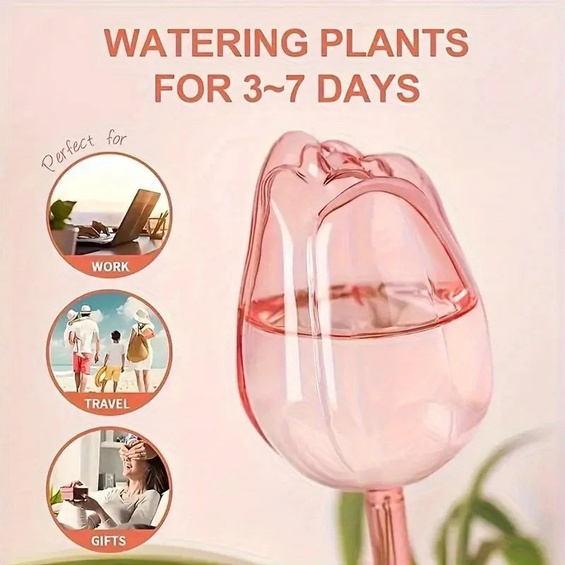 Pink Tulip Plant Watering Balls Suitable For Indoor And Outdoor Plants