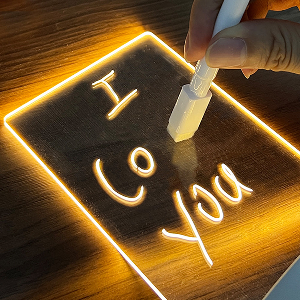 Creative LED Note Board Night Light USB
